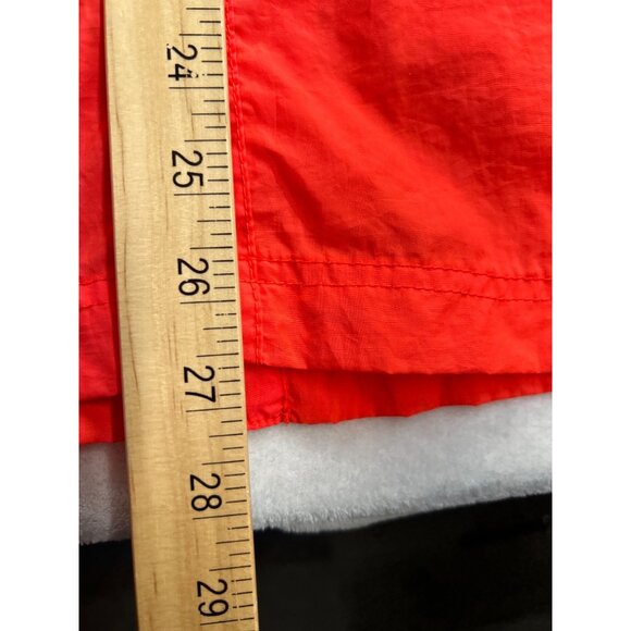 Gap Jacket Womens Small Orange Hooded Tennis Windbreaker Nylon Full Zip - Picture 8 of 8